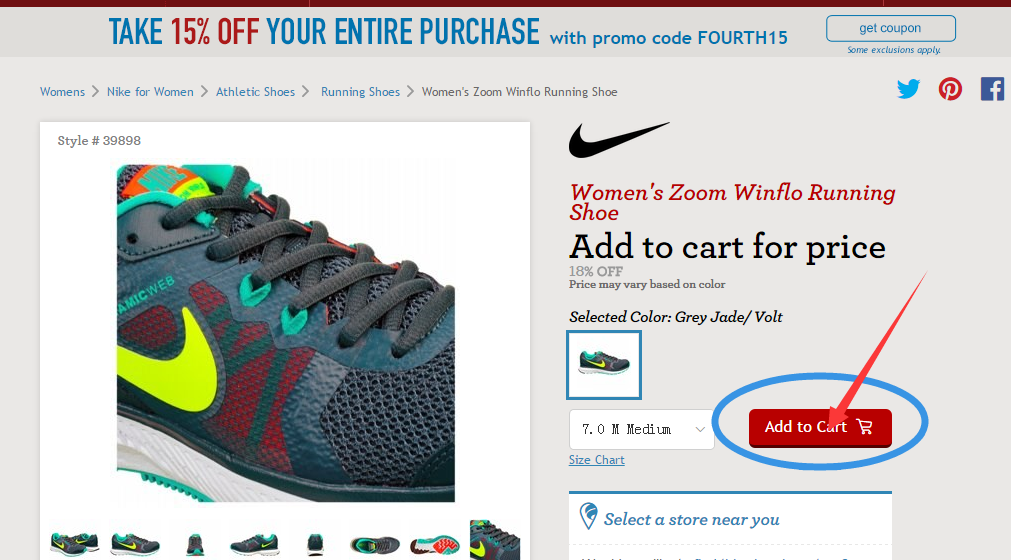 Famous Footwear美国官网商品详细信息页面